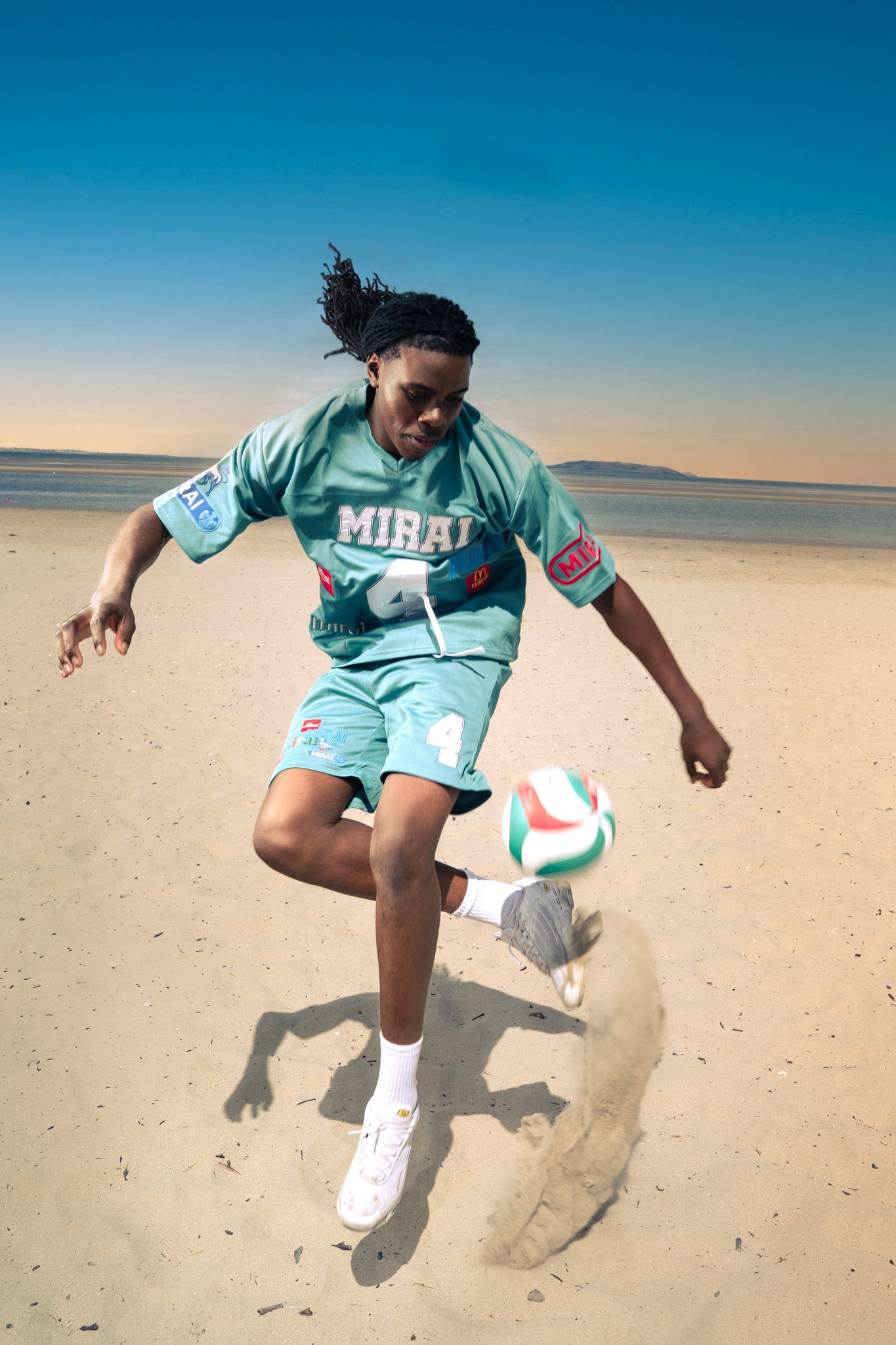 MIRAI LOGO JERSEY TURQUOISE