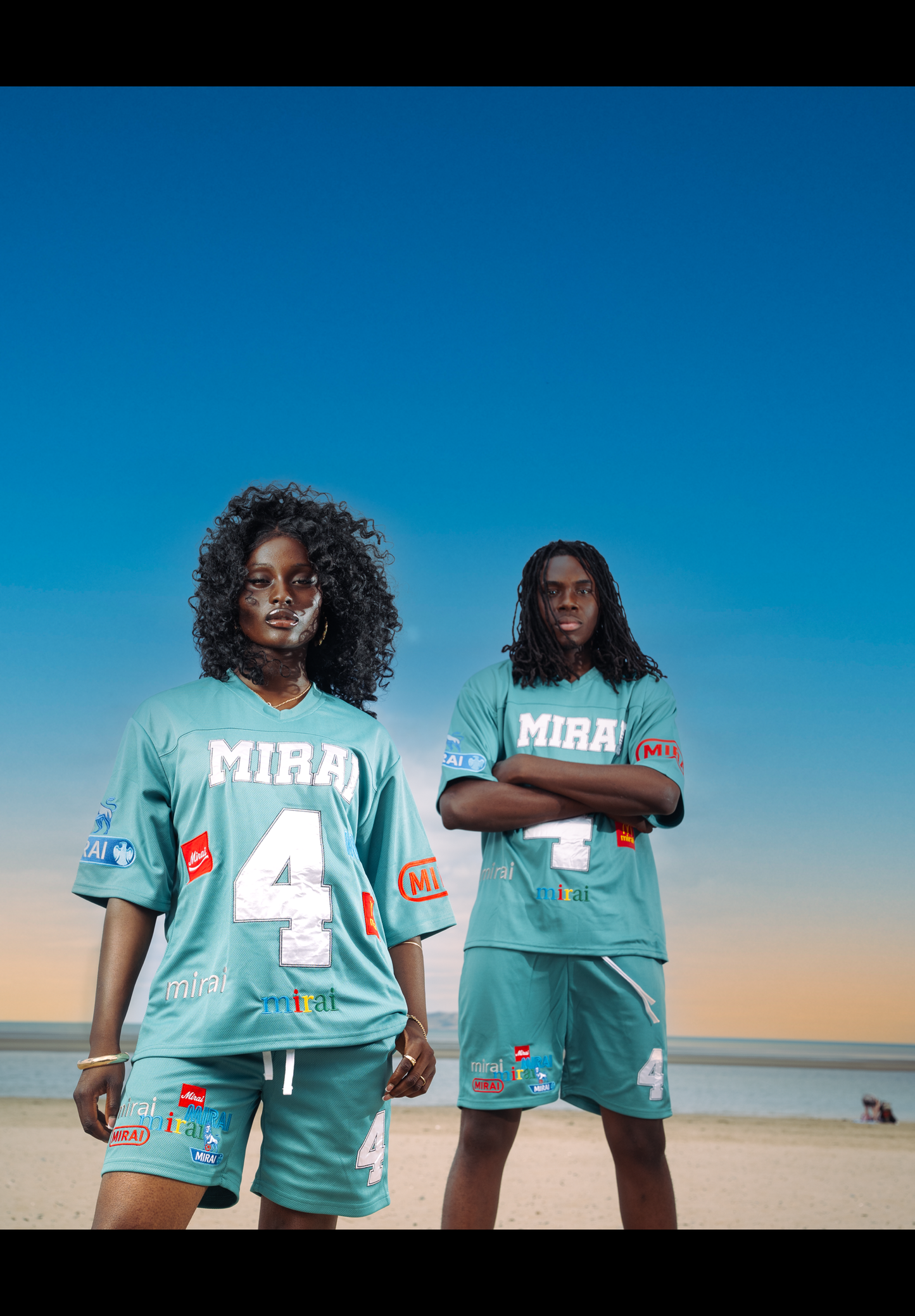 MIRAI LOGO SHORTS TURQUOISE