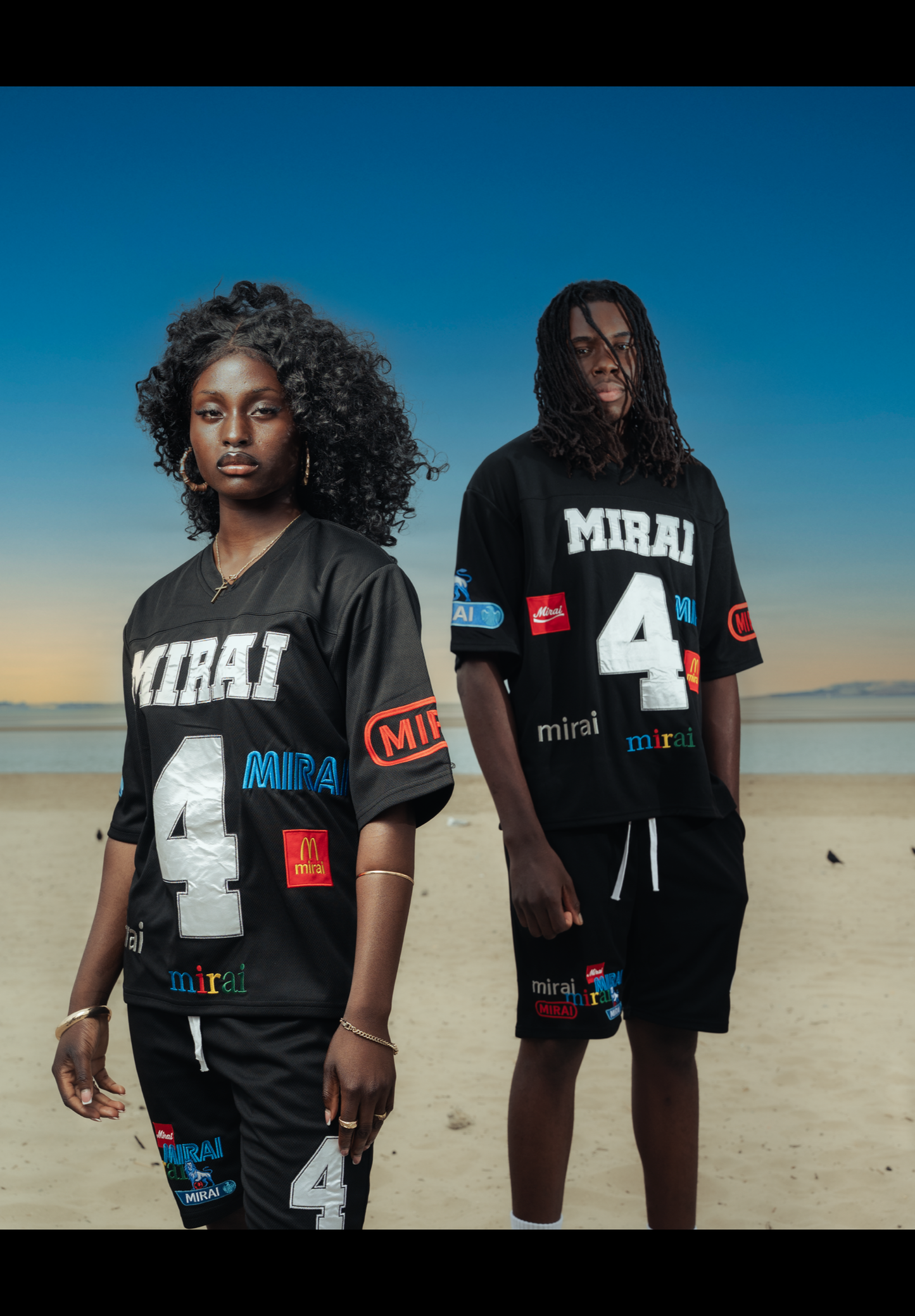 MIRAI LOGO SHORTS BLACK
