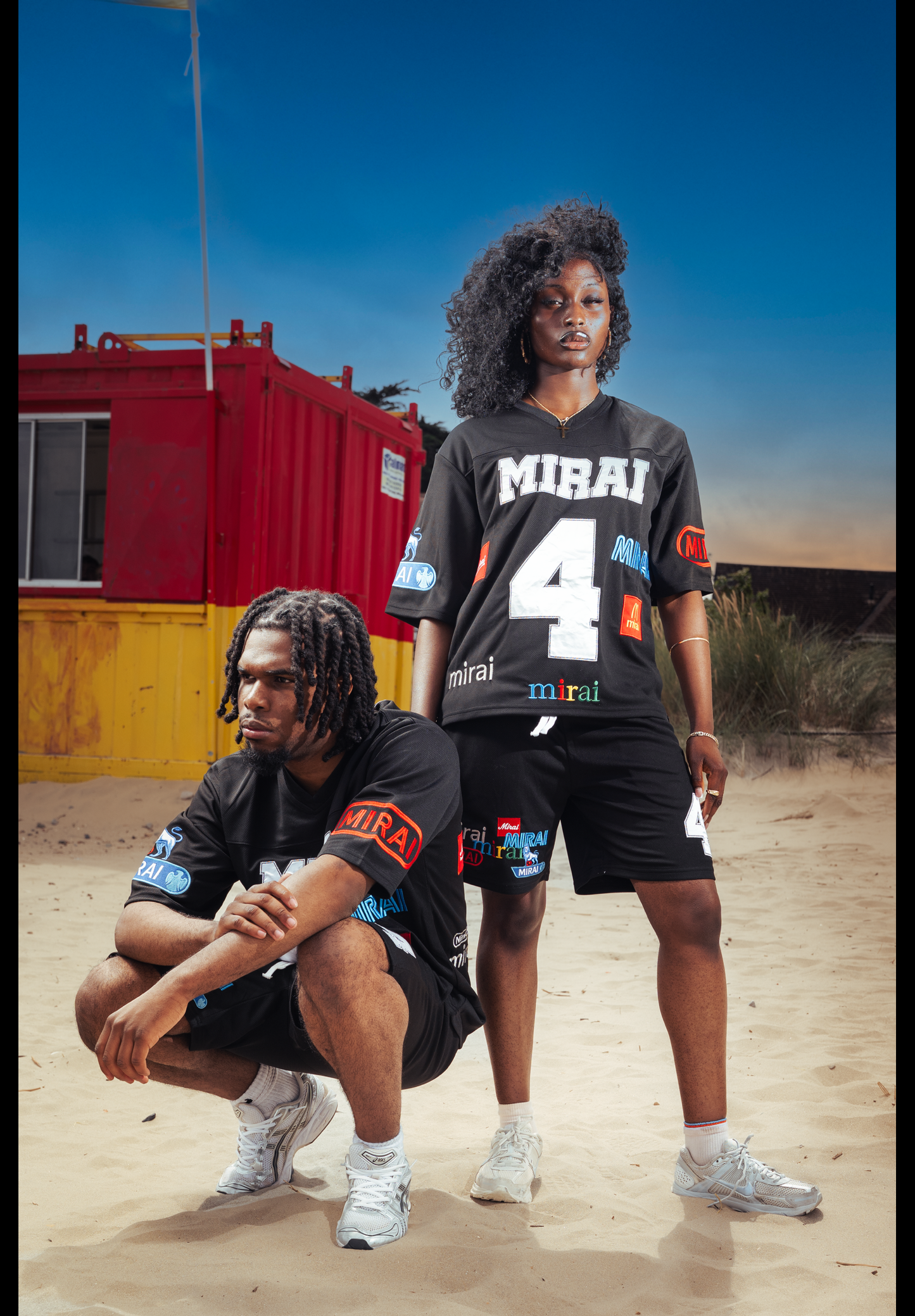 MIRAI LOGO SHORTS BLACK