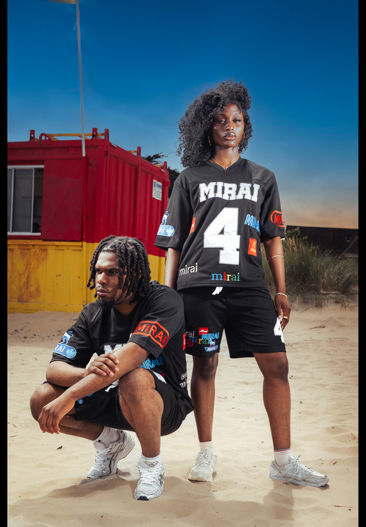 MIRAI LOGO SHORTS BLACK